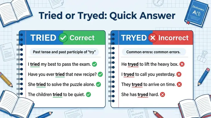 Tried or Tryed: Quick Answer