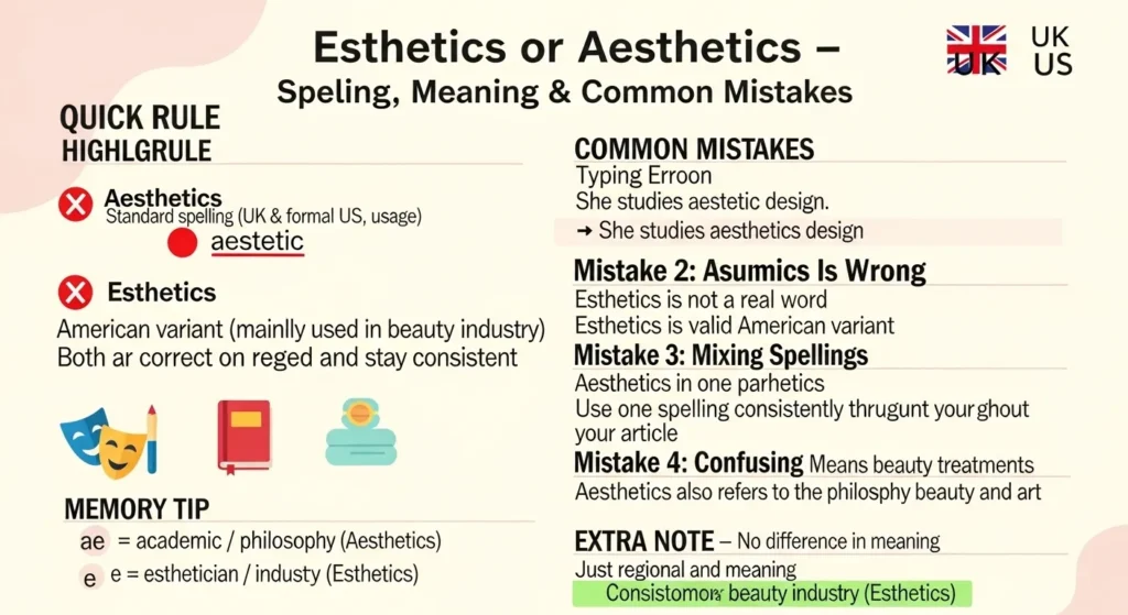 Common Mistakes with Esthetics or Aesthetics