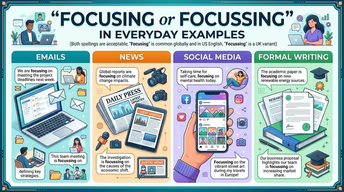 Focusing or Focussing in Everyday Examples