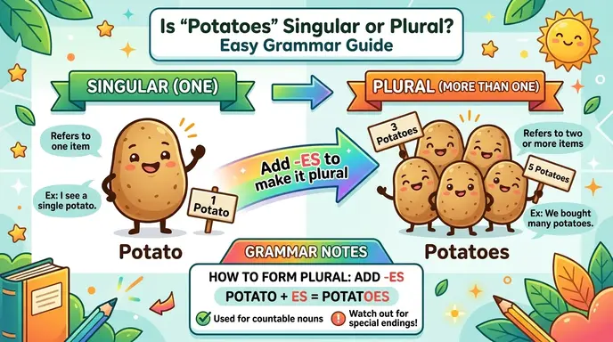 Is “Potatoes” Singular or Plural? Easy Grammar Explanation
