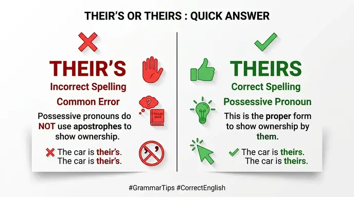 Their’s or Theirs : Quick Answer