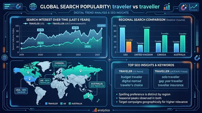 Traveler and Traveller: Google Trends & Usage Data
