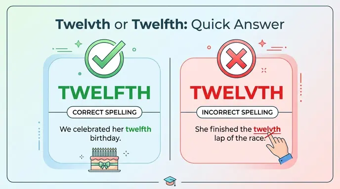 Twelvth or Twelfth: Quick Answer