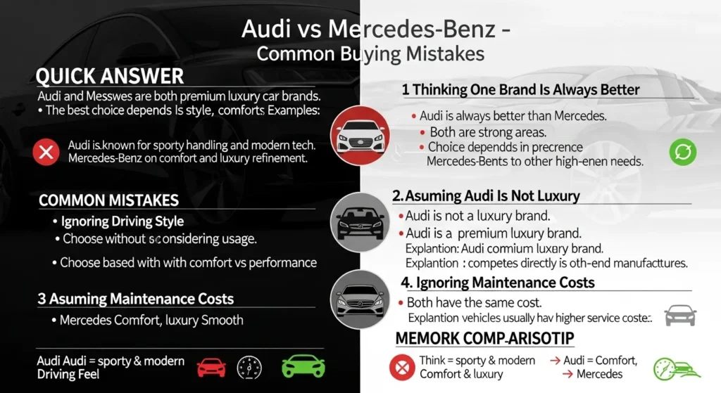 Common Mistakes with Audi or Mercedes