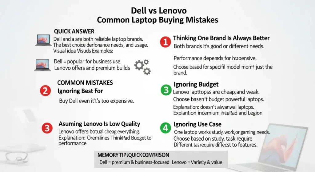 Common Mistakes with Dell or Lenovo