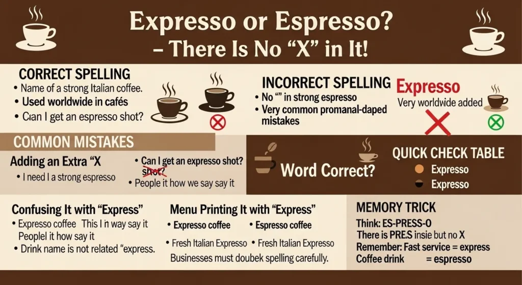 Common Mistakes with Expresso or Espresso