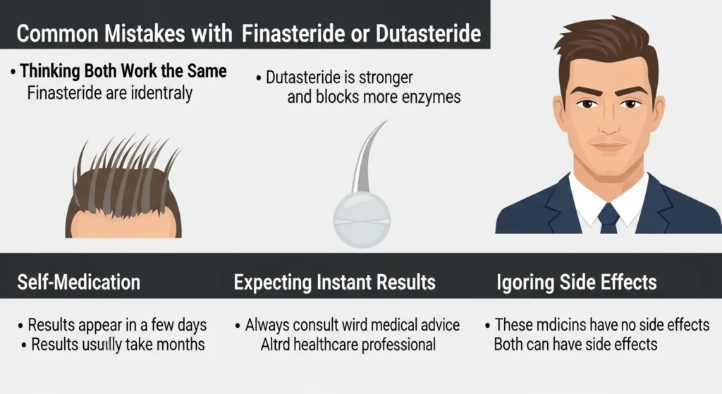 Common Mistakes with Finasteride or Dutasteride