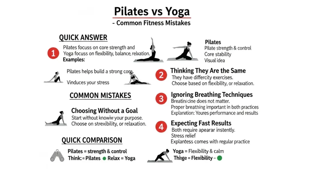 Common Mistakes with Pilates or Yoga