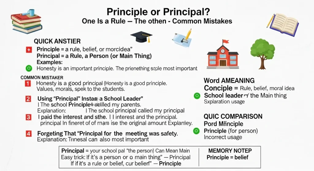 Common Mistakes with Principle or Principal
