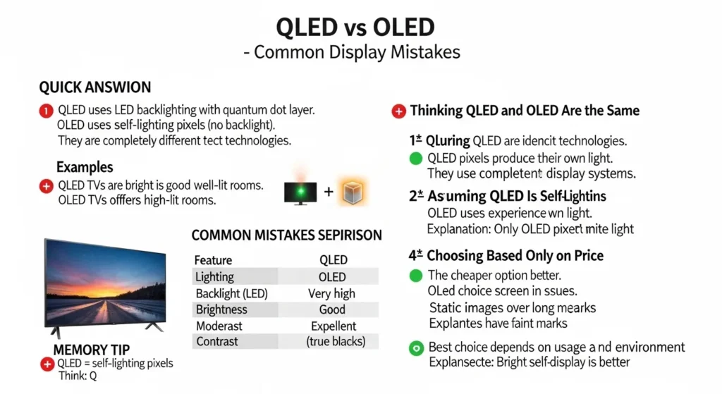 Common Mistakes with QLED or OLED