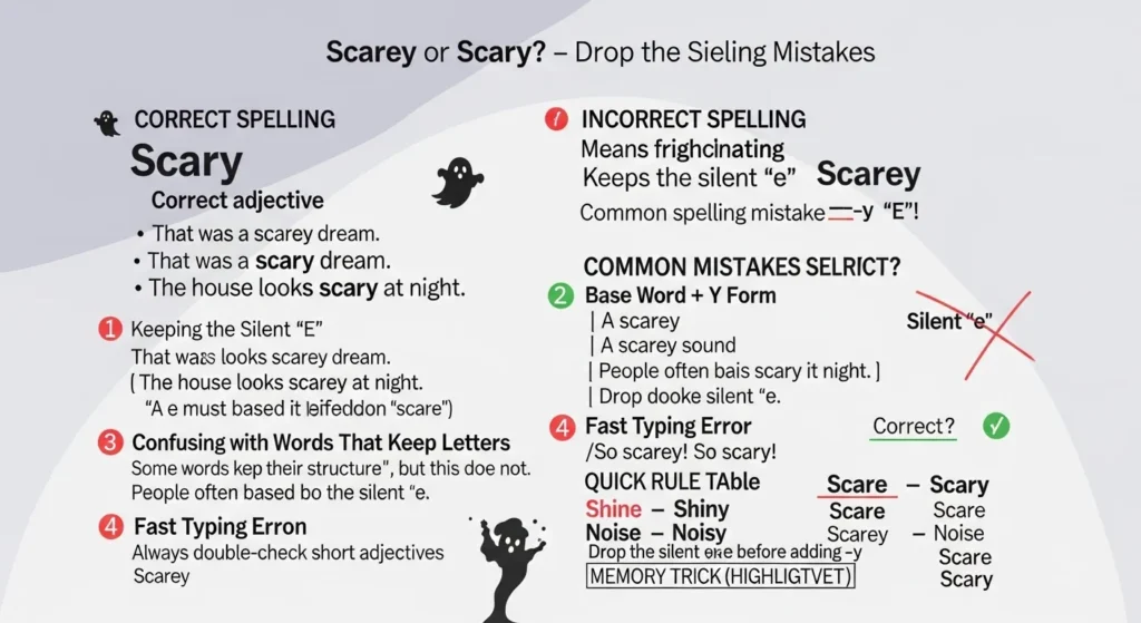 Common Mistakes with Scarey or Scary