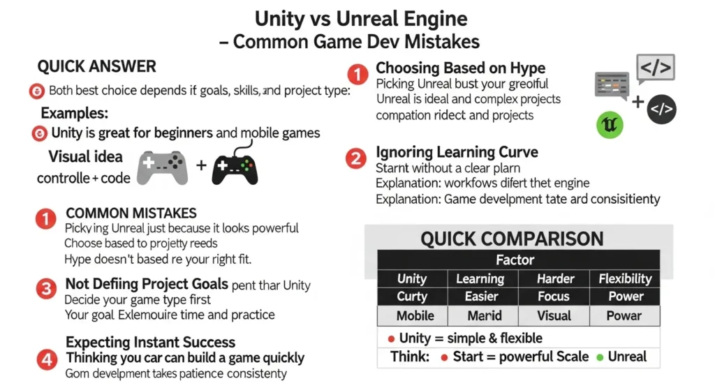 Common Mistakes with Unity or Unreal