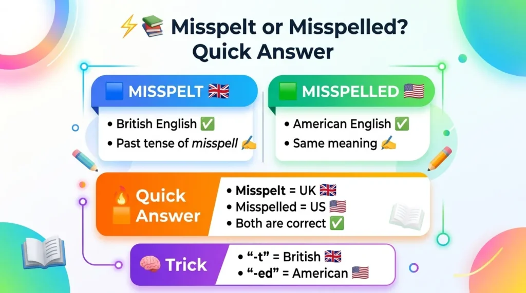 Misspelt or Misspelled : Quick Answer