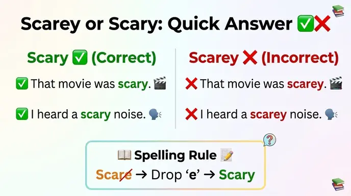Scarey or Scary : Quick Answer