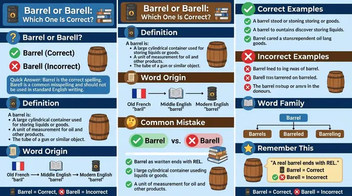 Barrel or Barell Which One Is Correct