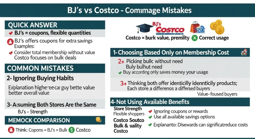 Common Mistakes with BJs or Costco
