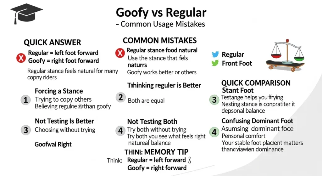 Common Mistakes with Goofy or Regular