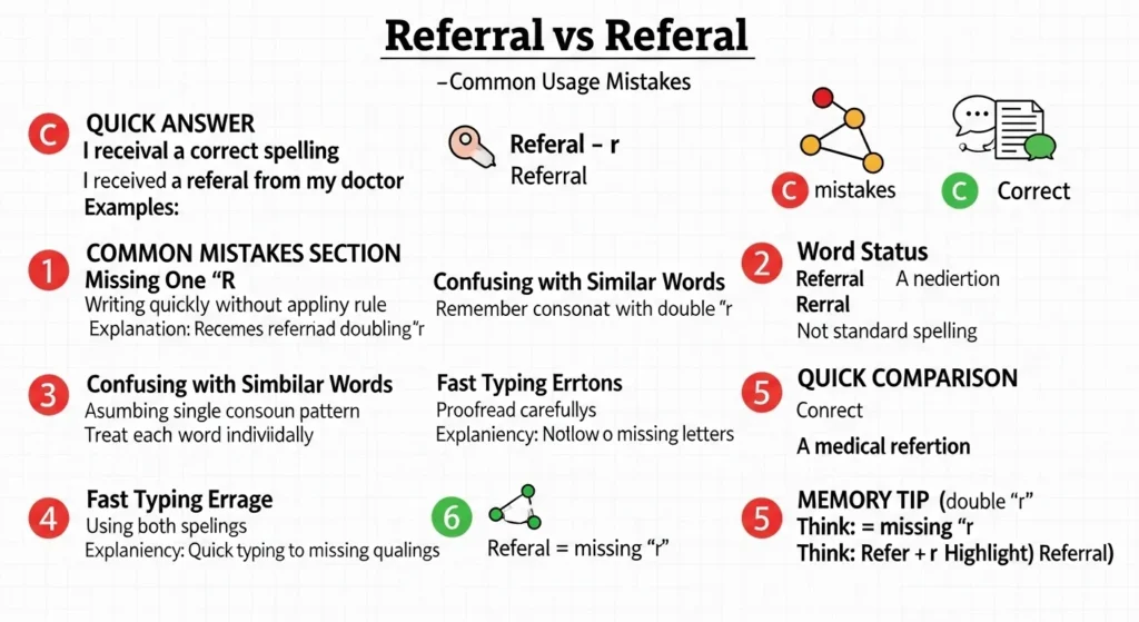 Common Mistakes with Referral or Referal