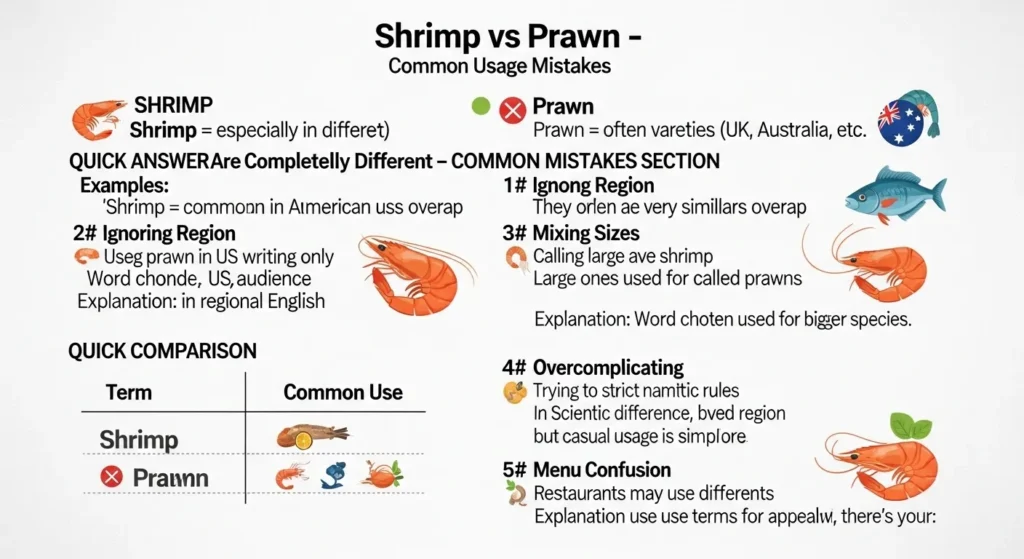 Common Mistakes with Shrimp or Prawn