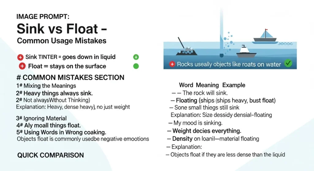 Common Mistakes with Sink or Float