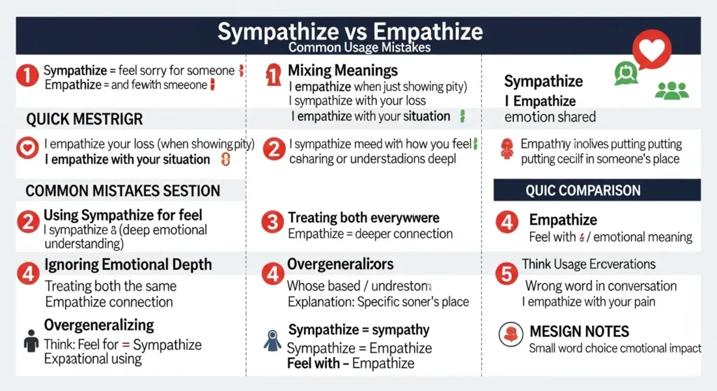 Common Mistakes with Sympathize or Empathize 