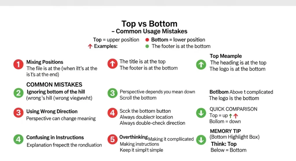 Common Mistakes with Top or Bottom