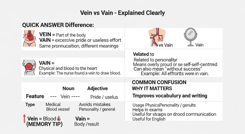 Common Mistakes with Vein or Vain