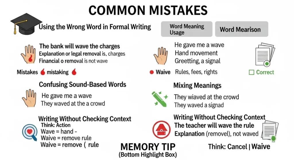 Common Mistakes with Wave or Waive
