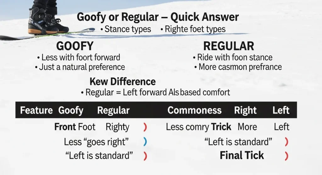 Goofy or Regular : Quick Answer