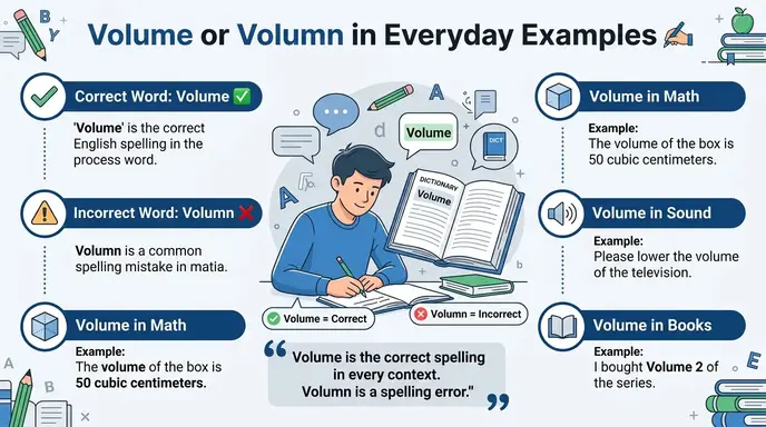 Volume or Volumn in Everyday Examples