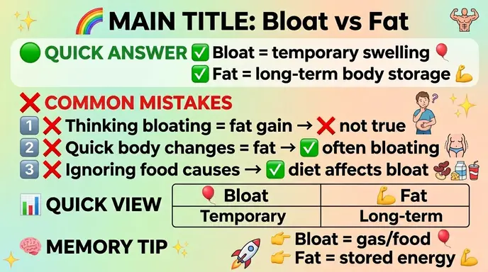 Common Causes of Bloat or Fat 
