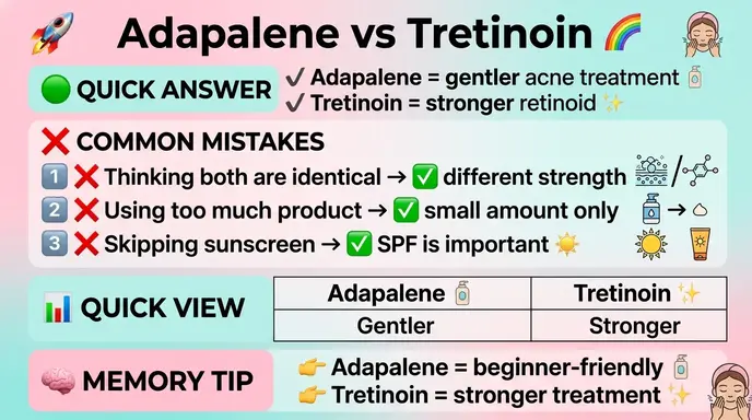 Common Mistakes with Adapalene or Tretinoin 