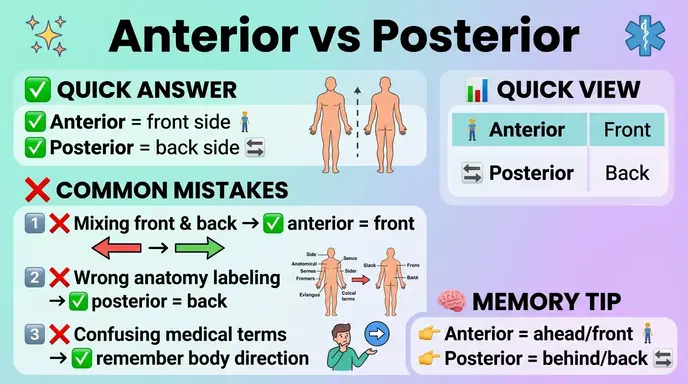 Common Mistakes with Anterior or Posterior