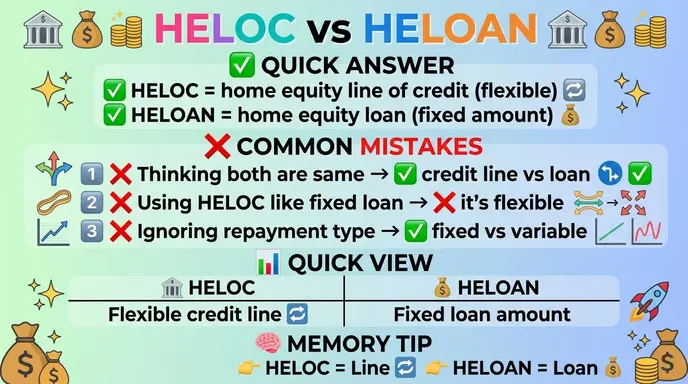 Common Mistakes with HELOC or HELOAN