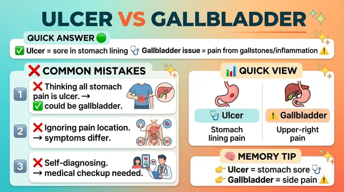 Common Mistakes with Ulcer or Gallbladder 