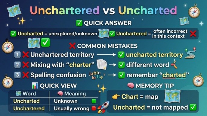 Common Mistakes with Unchartered or Uncharted