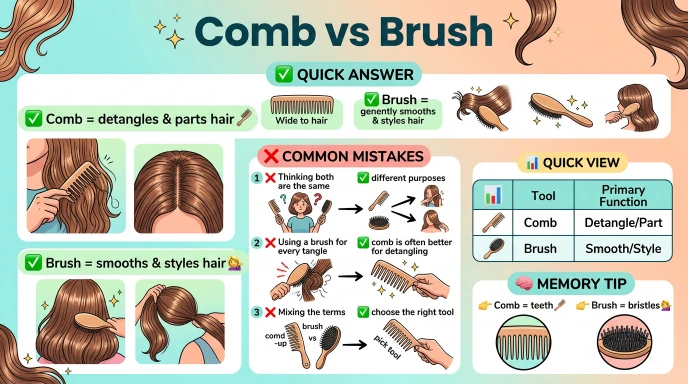 Common Mistakes with Comb or Brush