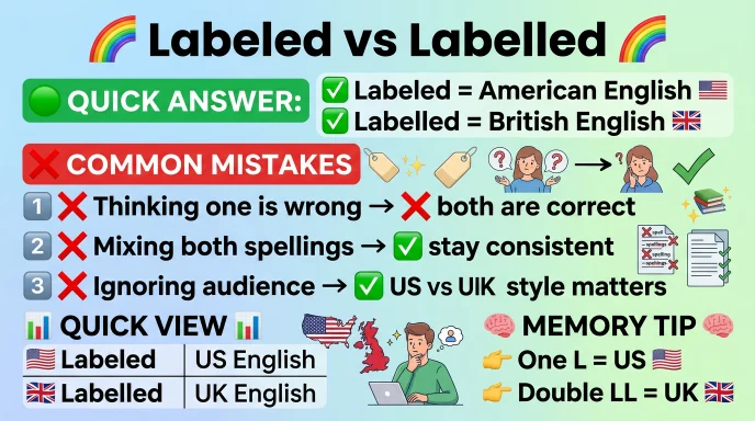 Common Mistakes with Labeled or Labelled
