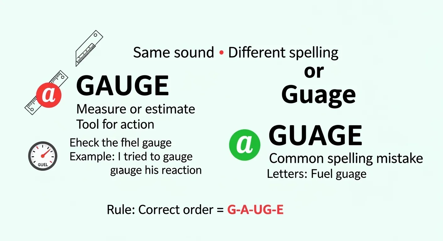 gauge or guage