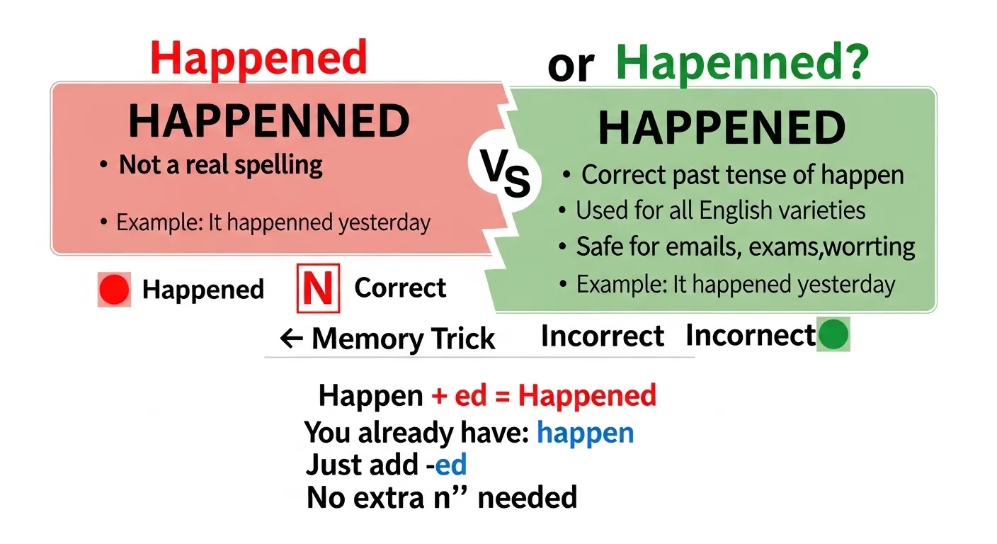 happened or happenned