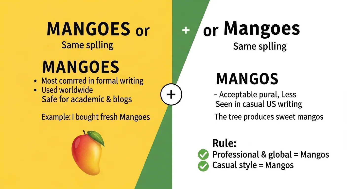 mangos or mangoes
