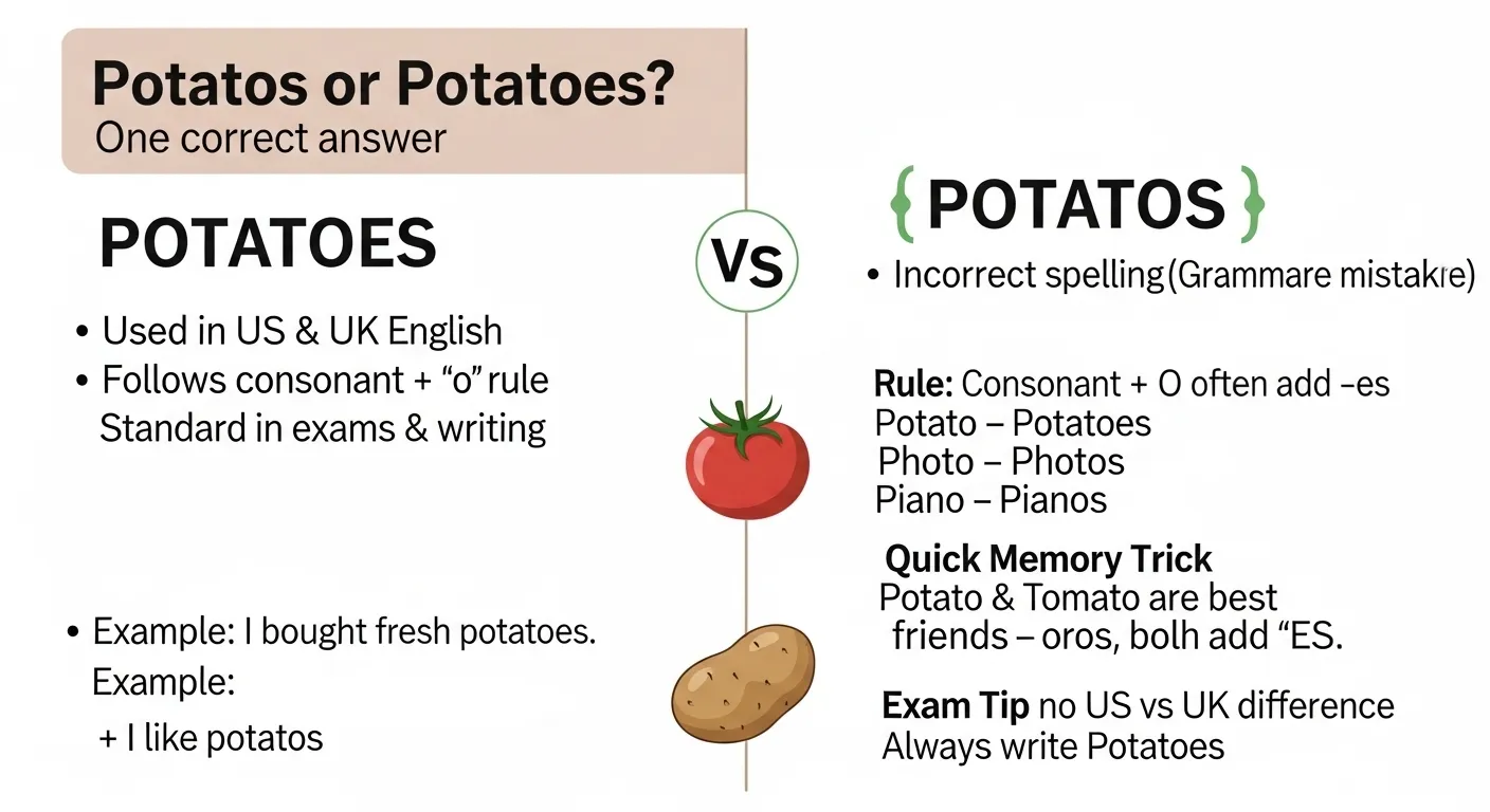 potatos or potatoes