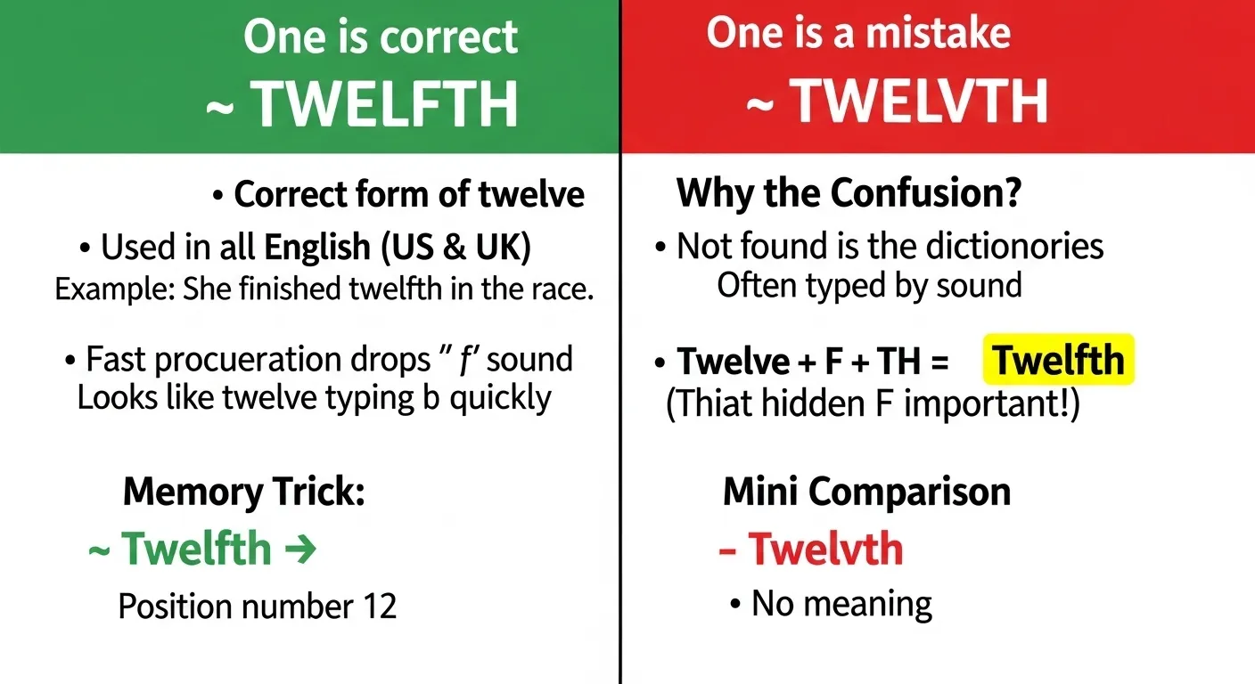 twelvth or twelfth