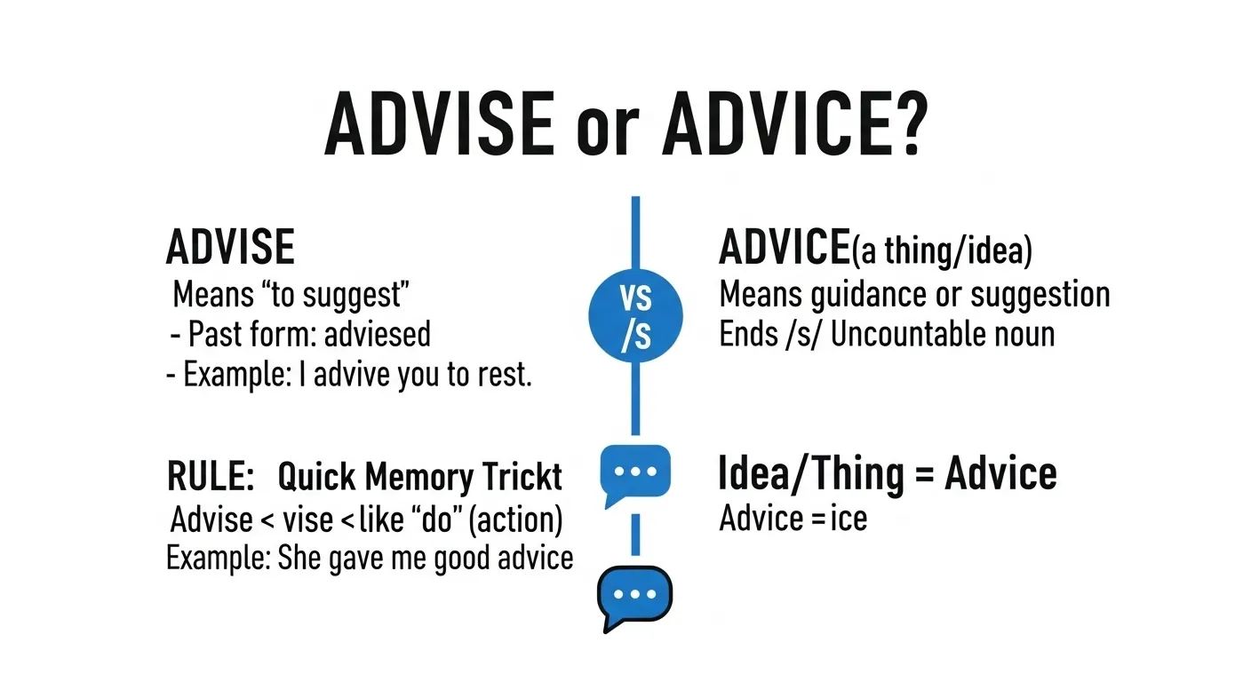 advise or advice