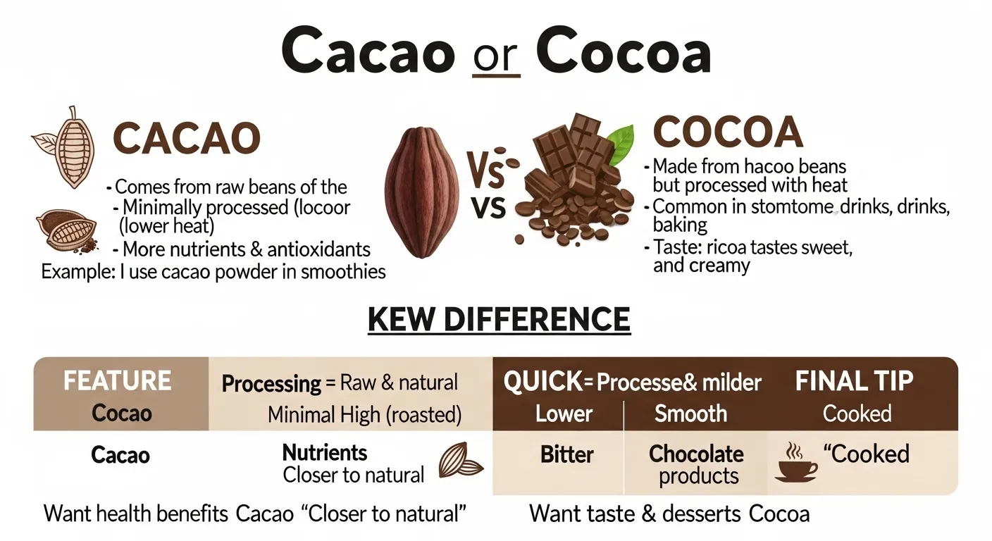 cocoa or cacao