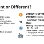 diffrent or different