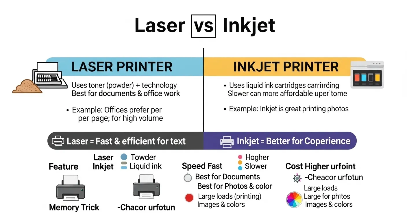 laser or inkjet
