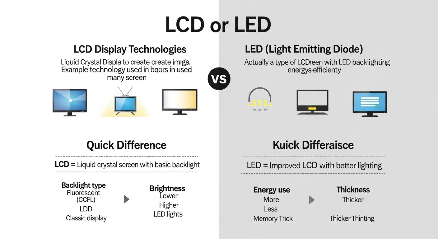 lcd or led