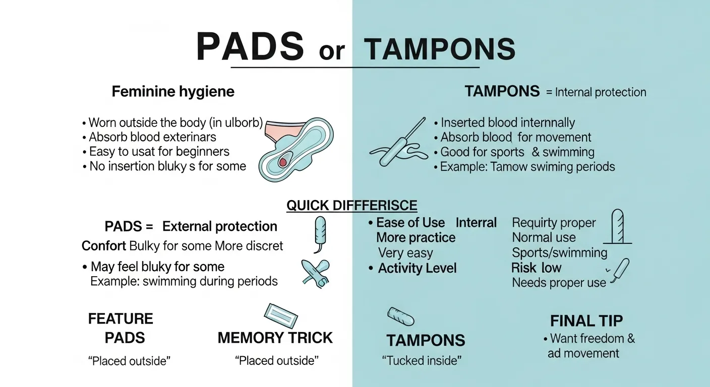 pads or tampons