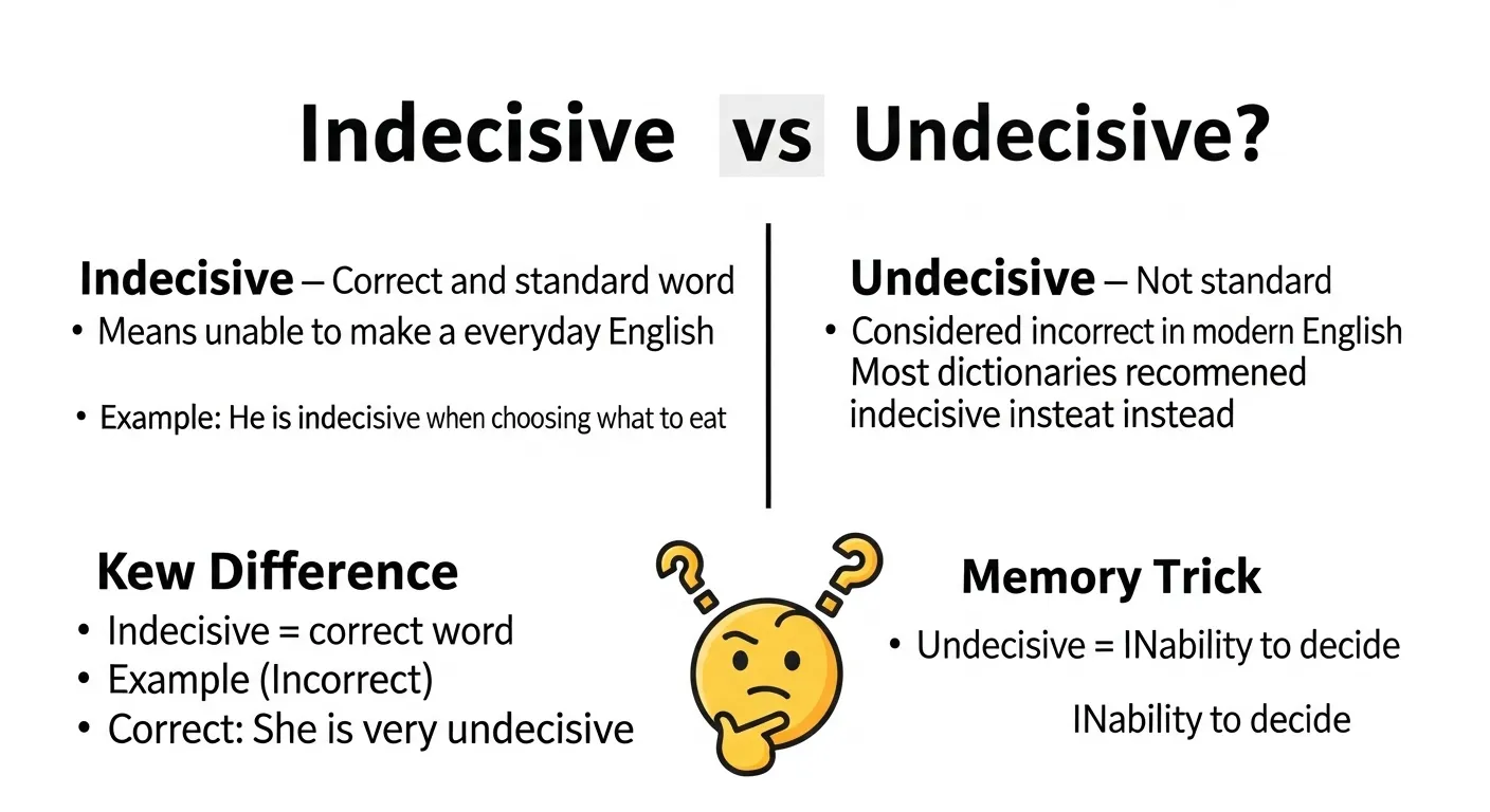 undecisive or indecisive